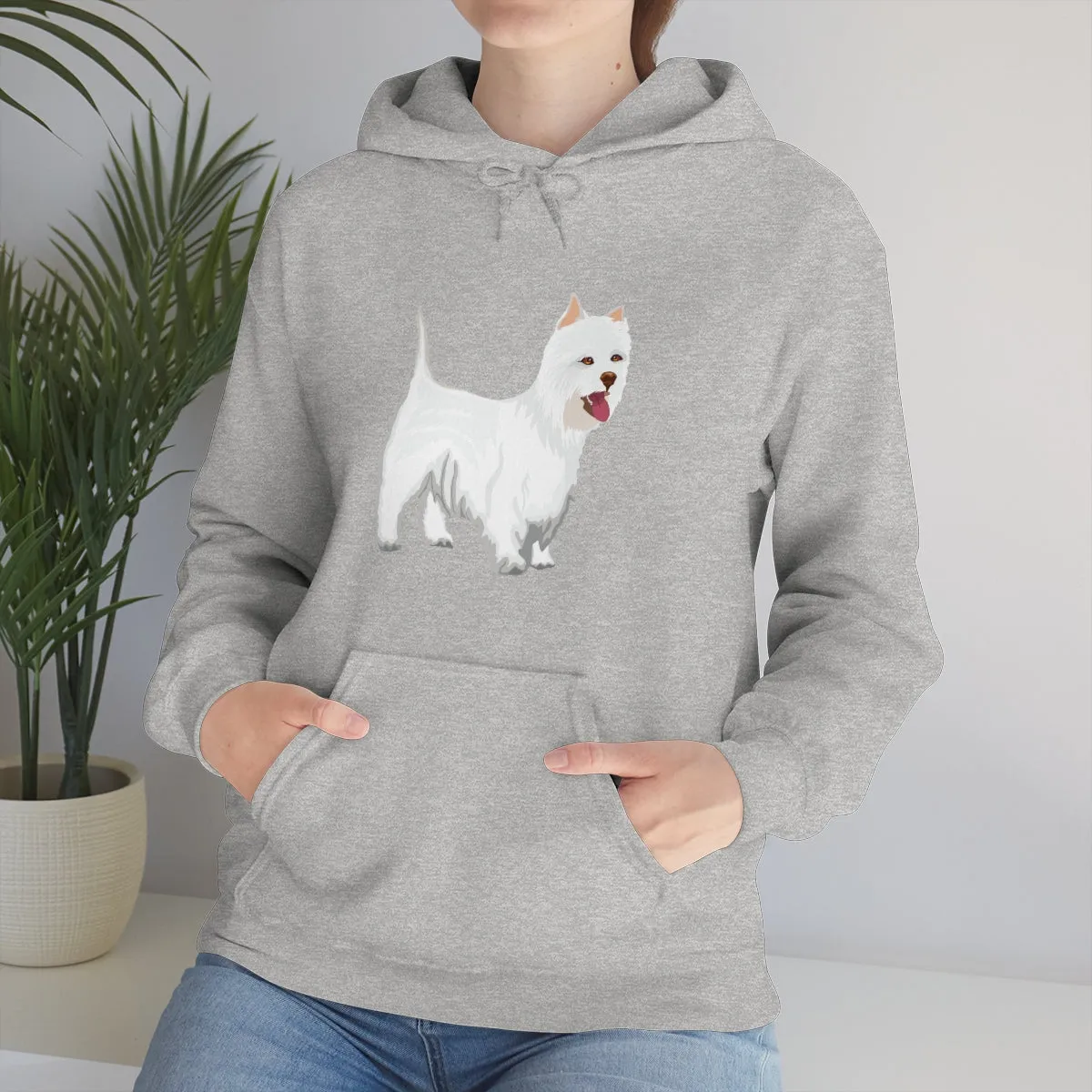 West Highland White Terrier Unisex Heavy Blend™ Hooded Sweatshirt, S - 5XL, Cotton/Polyester, FREE Shipping, Made in USA!!