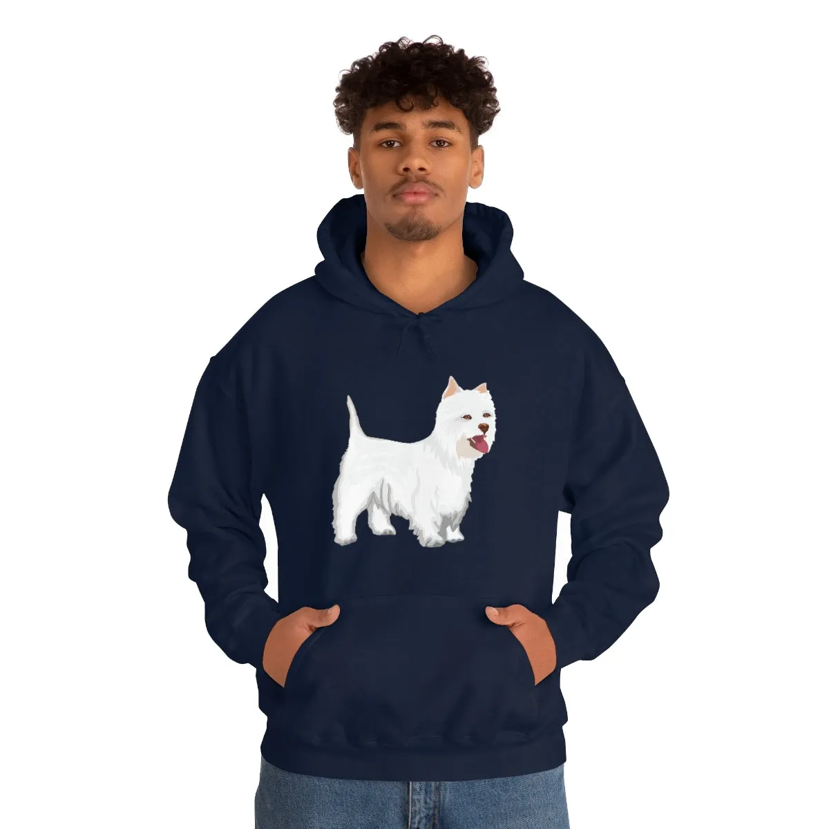 West Highland White Terrier Unisex Heavy Blend™ Hooded Sweatshirt, S - 5XL, Cotton/Polyester, FREE Shipping, Made in USA!!