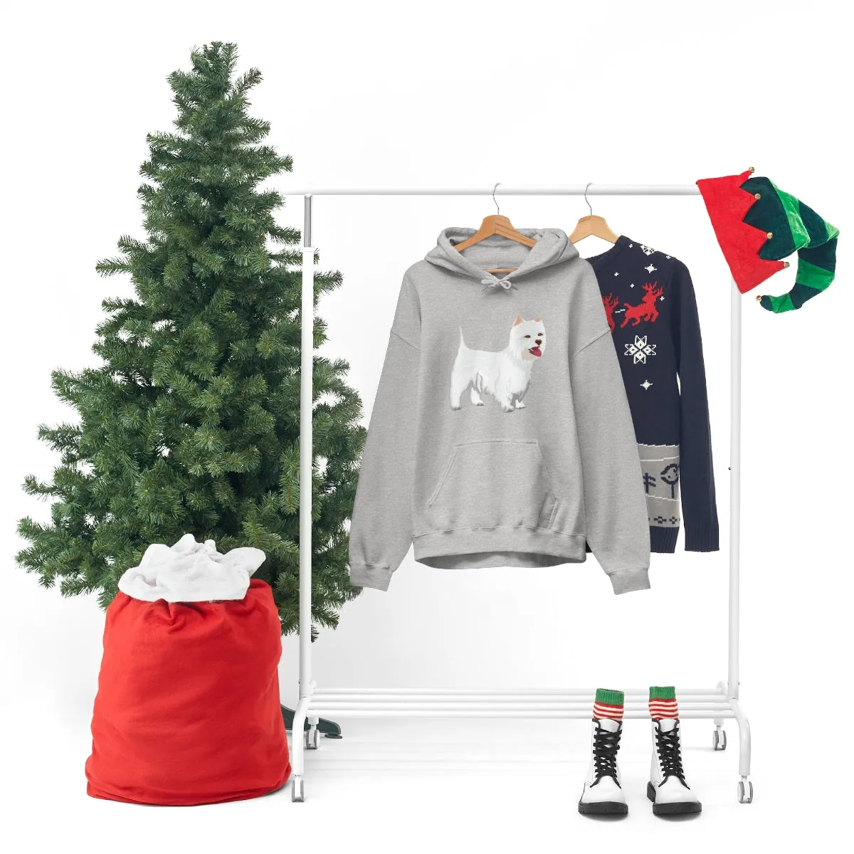 West Highland White Terrier Unisex Heavy Blend™ Hooded Sweatshirt, S - 5XL, Cotton/Polyester, FREE Shipping, Made in USA!!