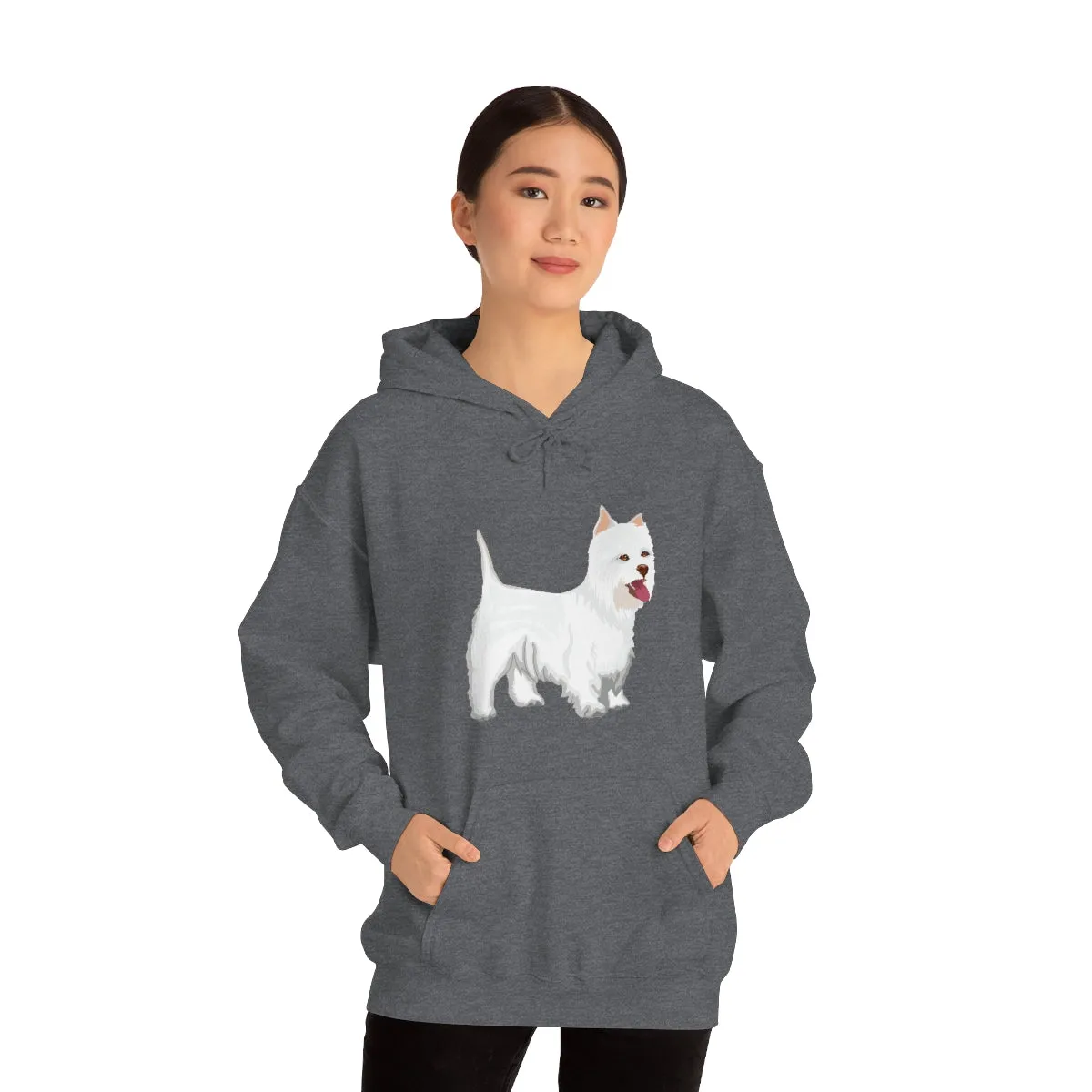 West Highland White Terrier Unisex Heavy Blend™ Hooded Sweatshirt, S - 5XL, Cotton/Polyester, FREE Shipping, Made in USA!!