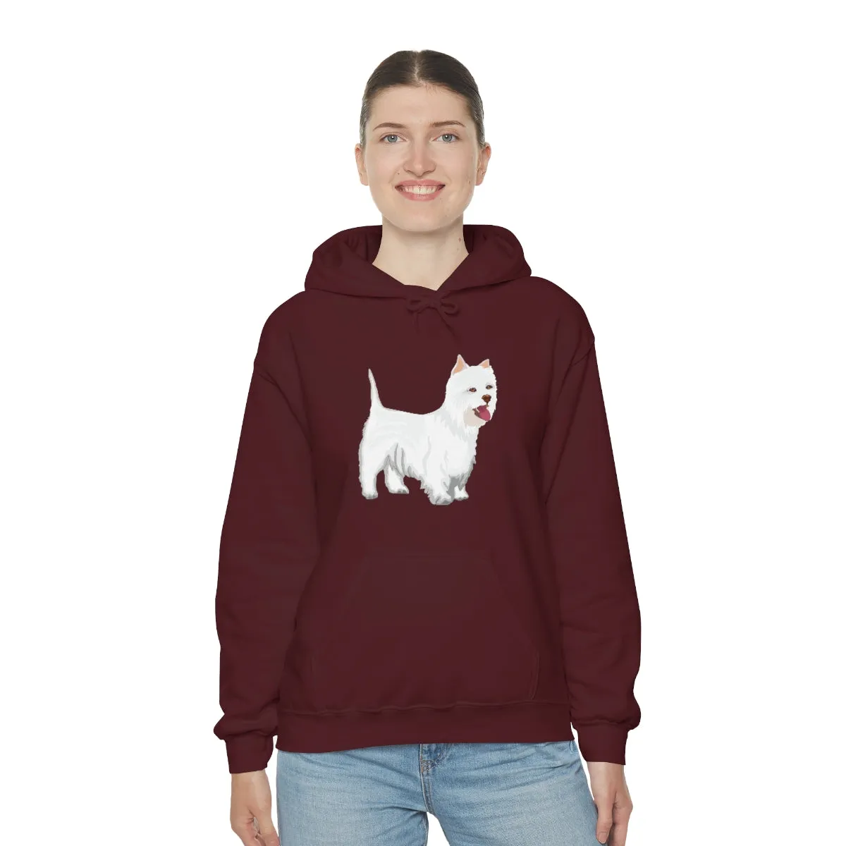 West Highland White Terrier Unisex Heavy Blend™ Hooded Sweatshirt, S - 5XL, Cotton/Polyester, FREE Shipping, Made in USA!!
