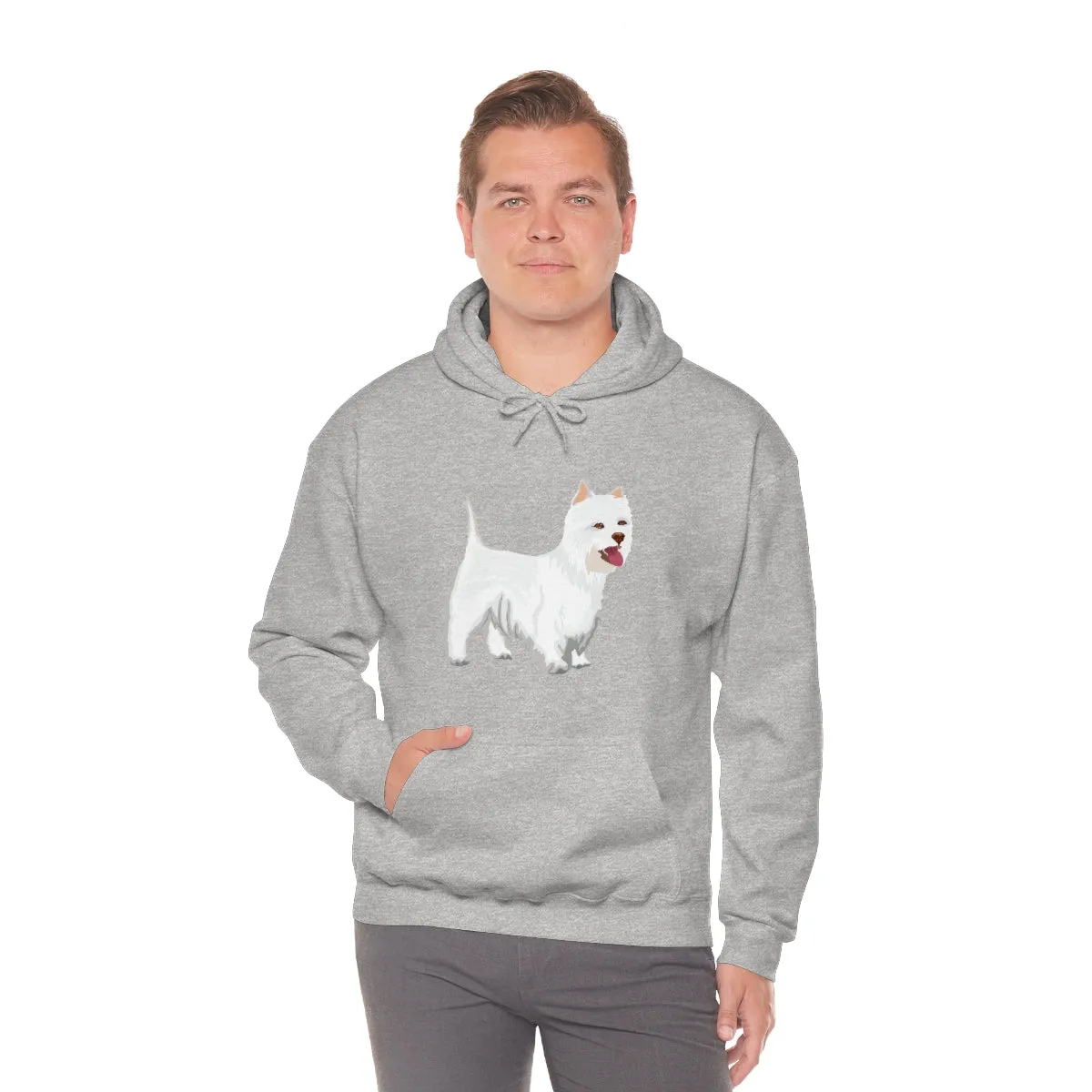 West Highland White Terrier Unisex Heavy Blend™ Hooded Sweatshirt, S - 5XL, Cotton/Polyester, FREE Shipping, Made in USA!!