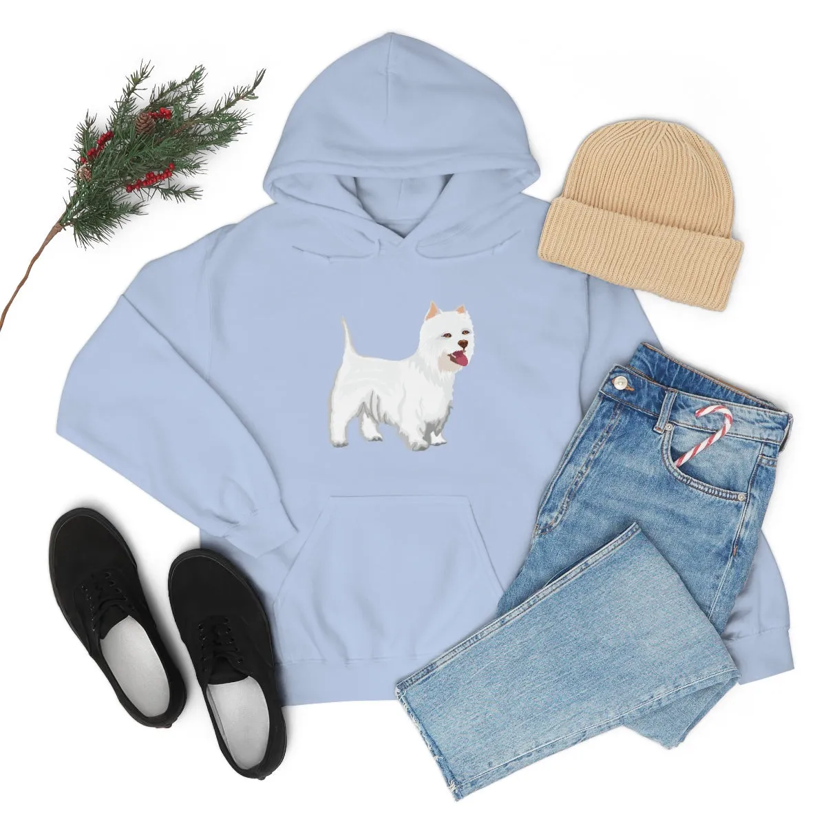 West Highland White Terrier Unisex Heavy Blend™ Hooded Sweatshirt, S - 5XL, Cotton/Polyester, FREE Shipping, Made in USA!!