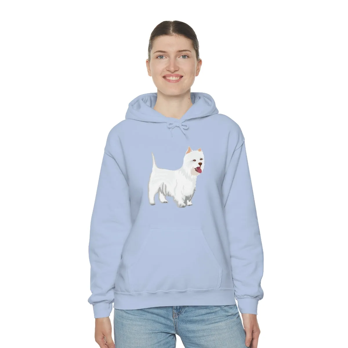 West Highland White Terrier Unisex Heavy Blend™ Hooded Sweatshirt, S - 5XL, Cotton/Polyester, FREE Shipping, Made in USA!!