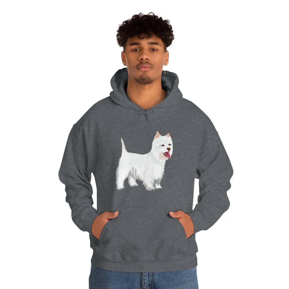West Highland White Terrier Unisex Heavy Blend™ Hooded Sweatshirt, S - 5XL, Cotton/Polyester, FREE Shipping, Made in USA!!