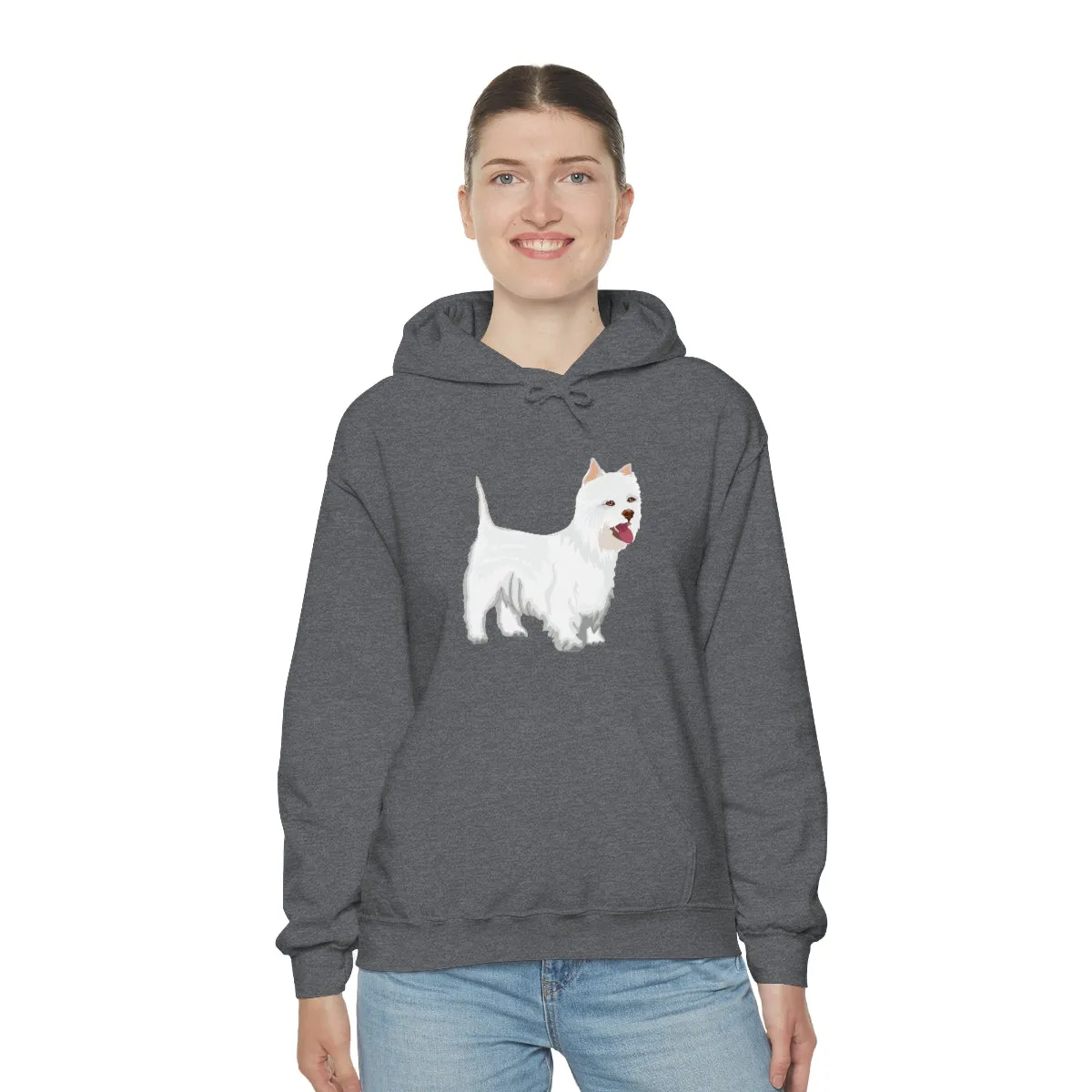 West Highland White Terrier Unisex Heavy Blend™ Hooded Sweatshirt, S - 5XL, Cotton/Polyester, FREE Shipping, Made in USA!!