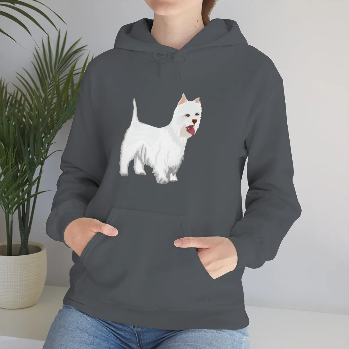 West Highland White Terrier Unisex Heavy Blend™ Hooded Sweatshirt, S - 5XL, Cotton/Polyester, FREE Shipping, Made in USA!!