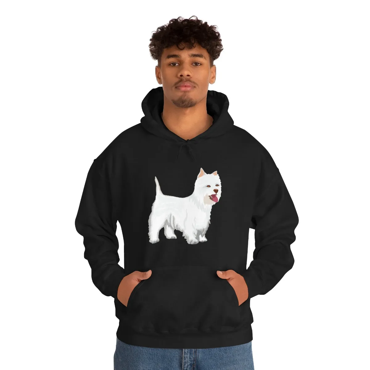 West Highland White Terrier Unisex Heavy Blend™ Hooded Sweatshirt, S - 5XL, Cotton/Polyester, FREE Shipping, Made in USA!!