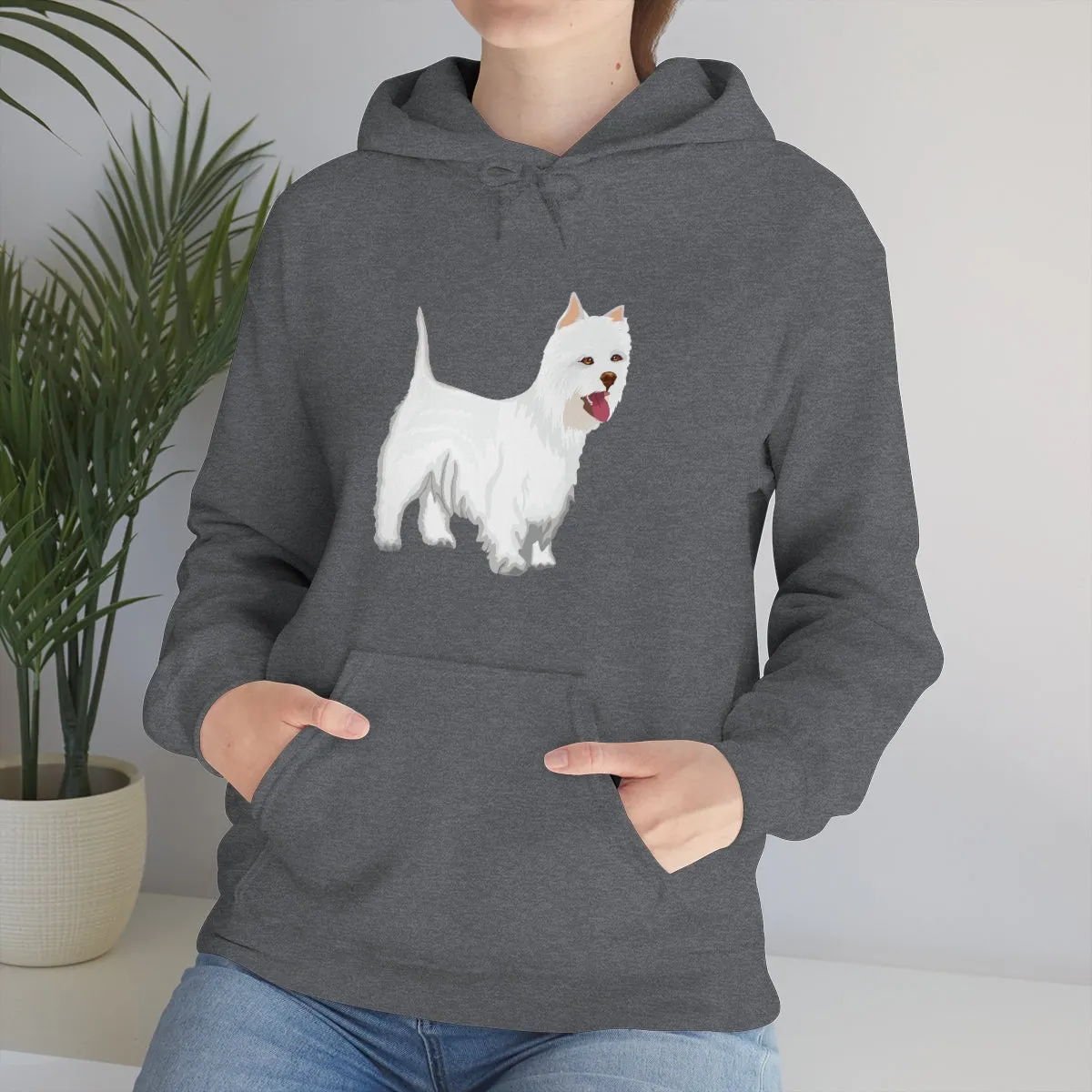 West Highland White Terrier Unisex Heavy Blend™ Hooded Sweatshirt, S - 5XL, Cotton/Polyester, FREE Shipping, Made in USA!!