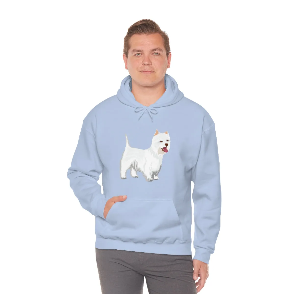 West Highland White Terrier Unisex Heavy Blend™ Hooded Sweatshirt, S - 5XL, Cotton/Polyester, FREE Shipping, Made in USA!!